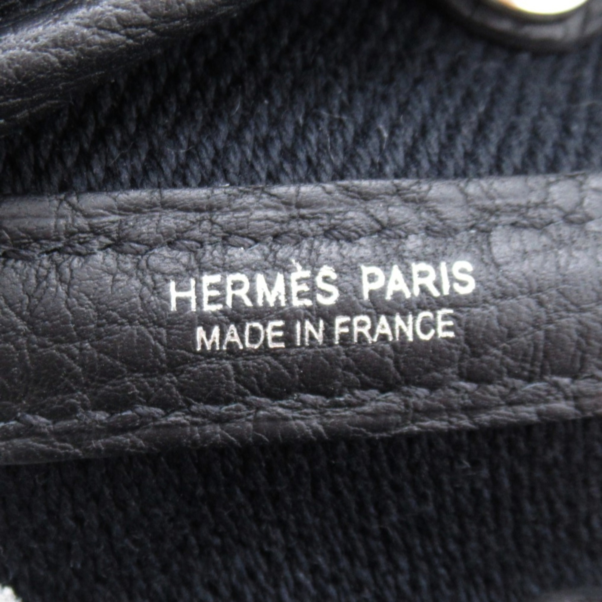 Hermes HERMES Garden TPM Bag Canvas Toile H Women's Black