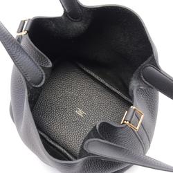 Hermes HERMES Picotin Lock PM Handbag Bag Taurillon Clemence Women's Black