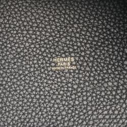 Hermes HERMES Picotin Lock PM Handbag Bag Taurillon Clemence Women's Black