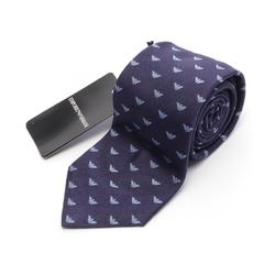 Emporio Armani Necktie Clothing Silk Men's Navy Blue