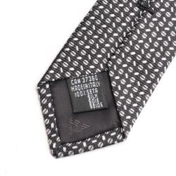 Emporio Armani Necktie Clothing Silk Men's Black Grey