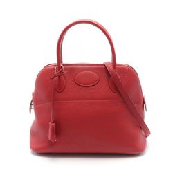 Hermes HERMES Bolide 31 Handbag Bag Taurillon Clemence Women's Red 073419CK