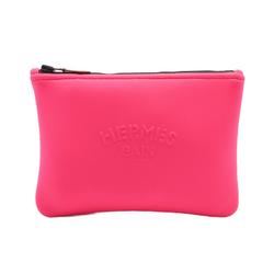 Hermes Neoban PM Pouch Bag Neoprene Women's Pink