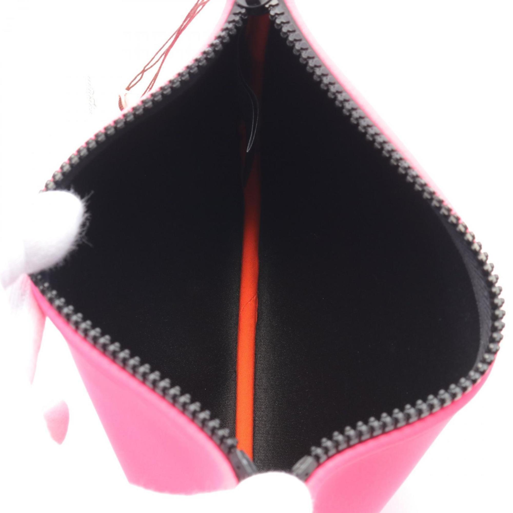 Hermes Neoban PM Pouch Bag Neoprene Women's Pink