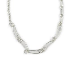 Hermes HERMES Chaine d'Ancre Punk Necklace Silver 925 Women's