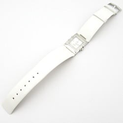 OMEGA Constellation Quadra Diamond Bezel Watch Stainless Steel Leather Strap Ladies White Shell 1835.76.56