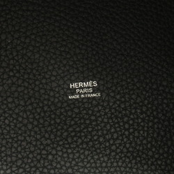 Hermes HERMES Picotin Lock MM Handbag Bag Leather Taurillon Clemence Women's Black