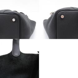 Hermes HERMES Picotin Lock PM Black Handbag Bag Leather Taurillon Clemence Women's