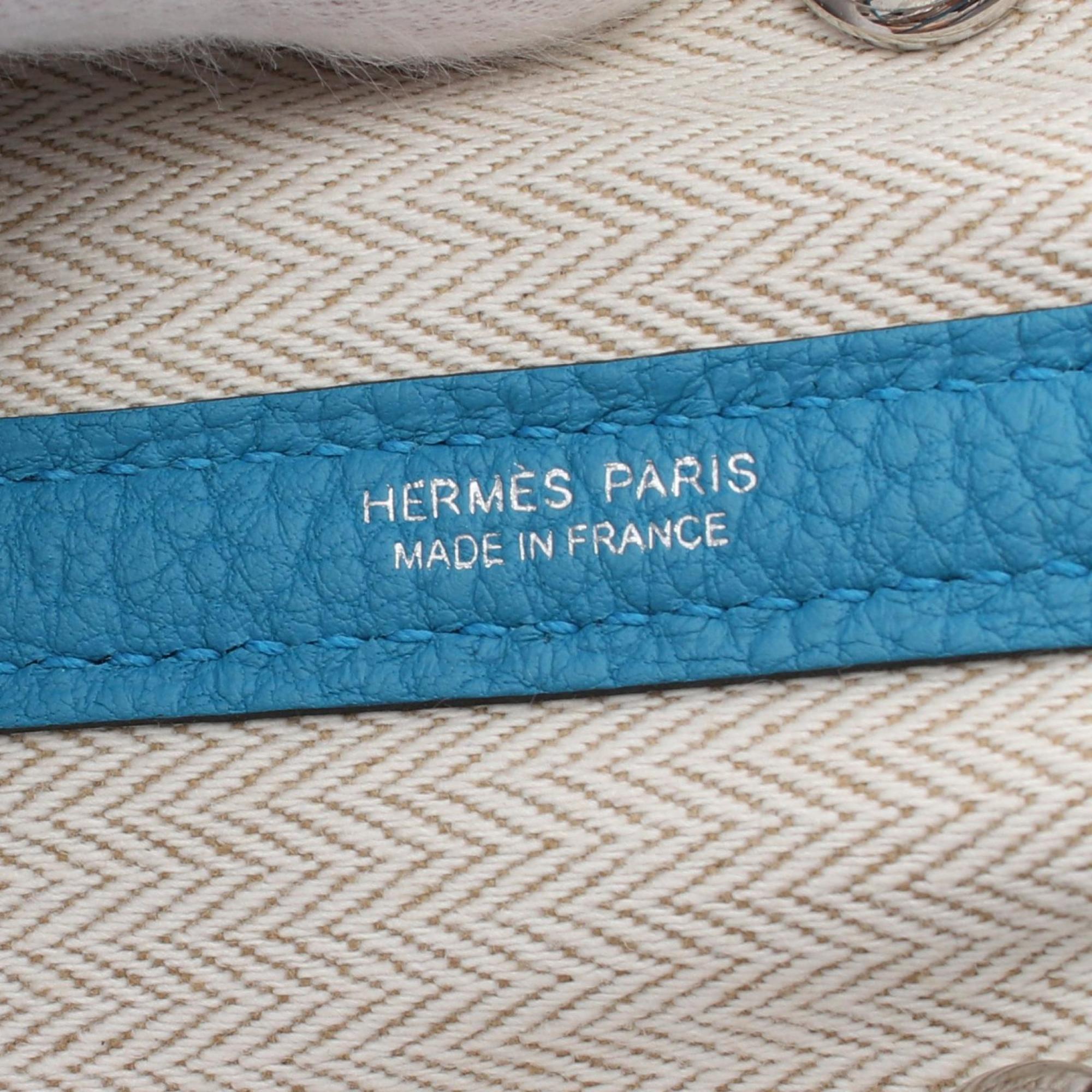 Hermes HERMES Garden TPM Tote Bag Negonda Women's Blue