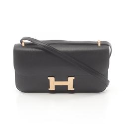 Hermes HERMES Constance Elan Miroir Shoulder Bag Chevre Women's Black