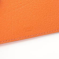 Hermes HERMES Tarmac PM Passport Case Notebook Cover Chevre Women's Orange