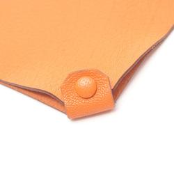 Hermes HERMES Tarmac PM Passport Case Notebook Cover Chevre Women's Orange