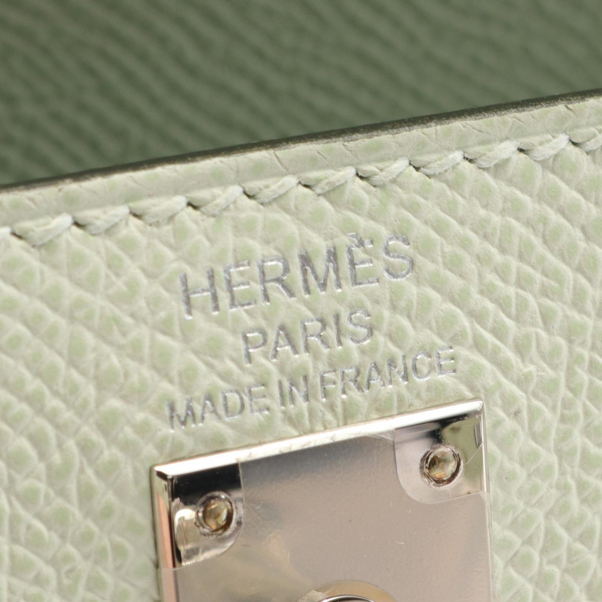 Hermes HERMES Kelly 25 Handbag Bag Epsom Leather Women's Green 038416CK