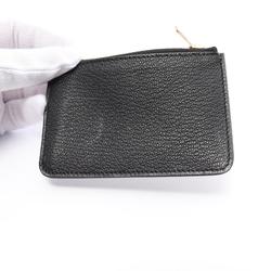 Hermes HERMES Louris Bi-fold Wallet Chevre Women's Black