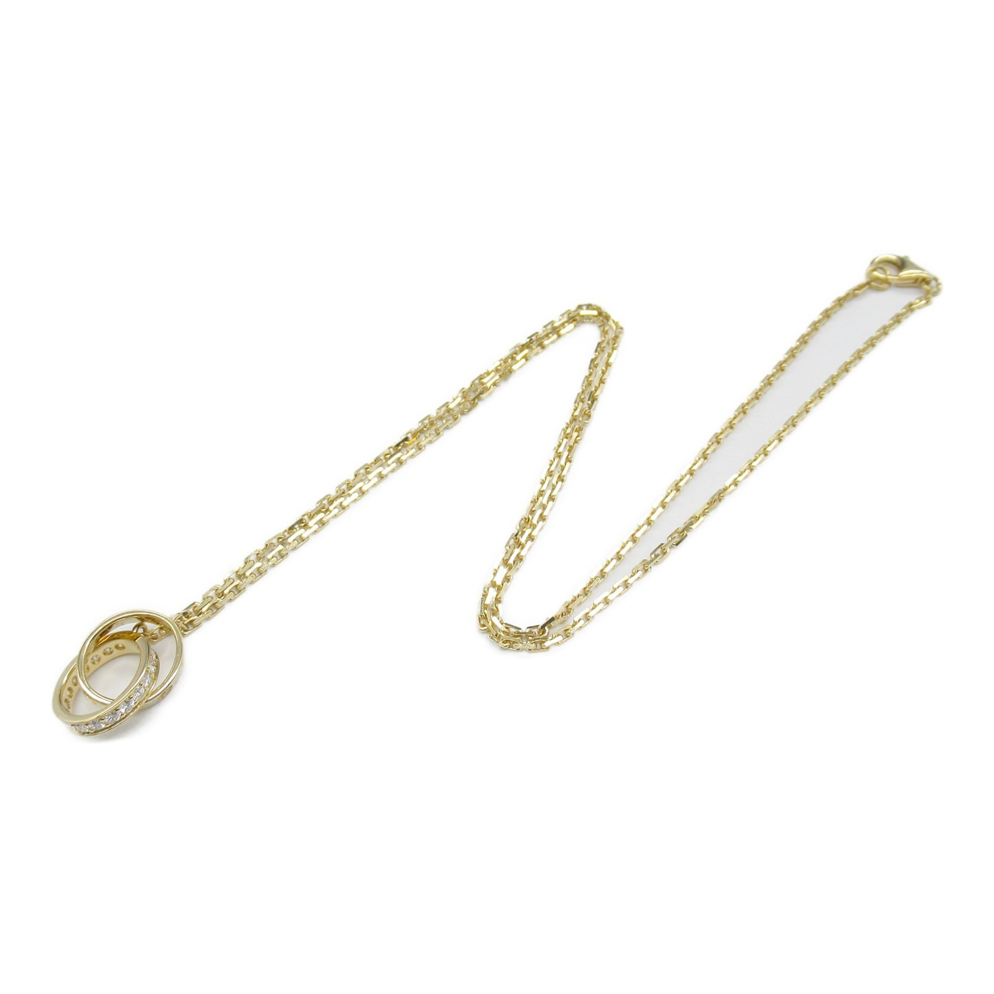 CARTIER Baby Love Diamond Necklace K18 (Yellow Gold) Ladies Clear