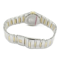 OMEGA Constellation Iris Diamond Bezel Watch Wristwatch K18 (Yellow Gold) Stainless Steel Ladies White Shell 1365.79