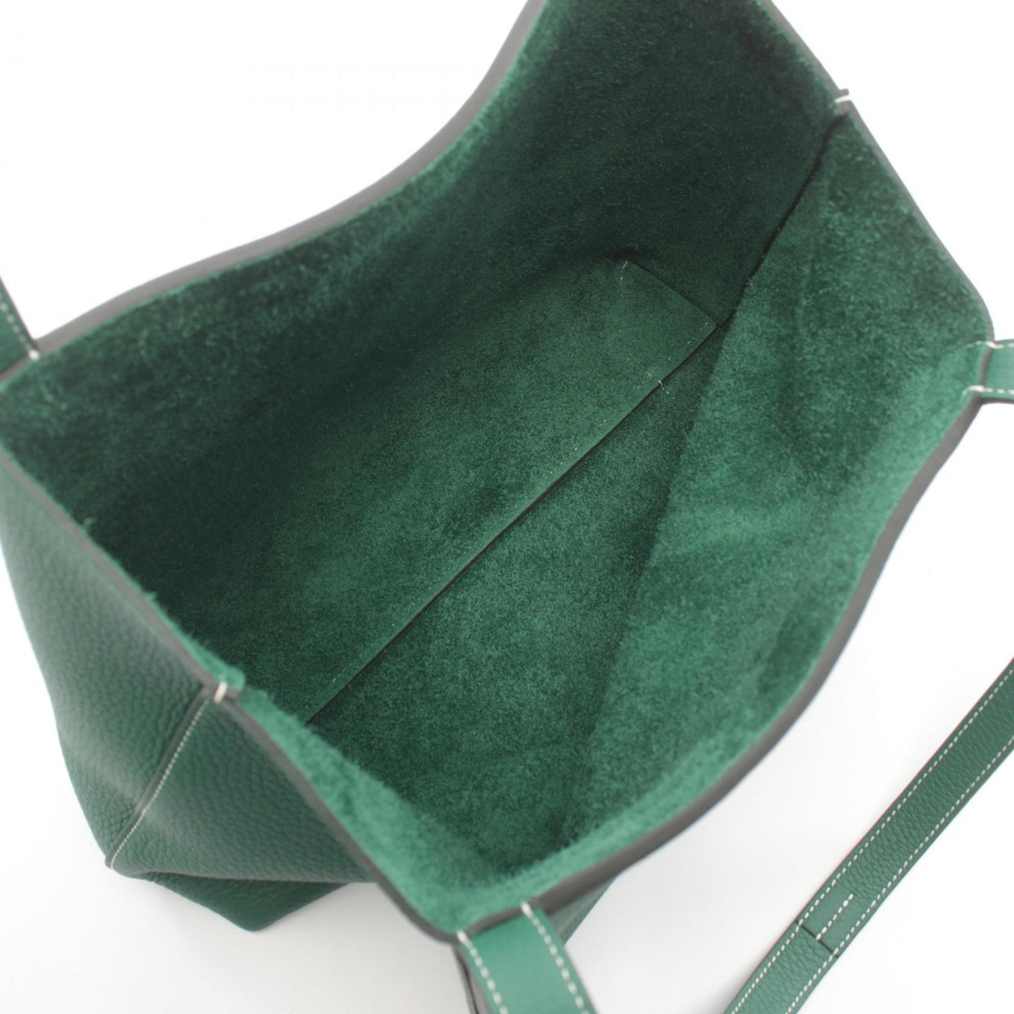 Hermes HERMES Cabas Serie 31 Tote Bag Taurillon Clemence Women's Green