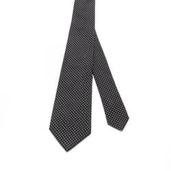 Emporio Armani Necktie Clothing Silk Men's Black White