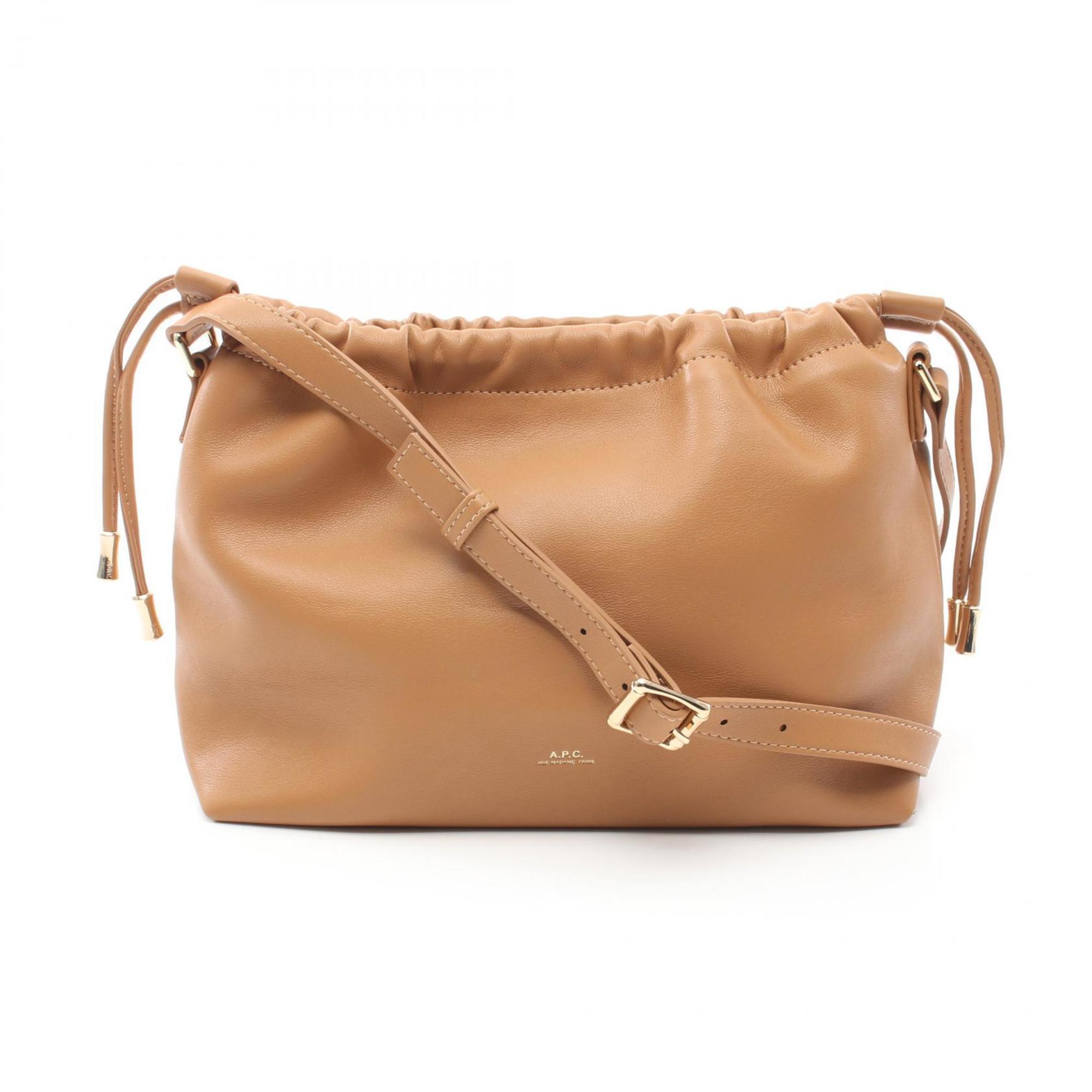 A.P.C. NINON Shoulder Bag, Faux Leather, Women's, Brown