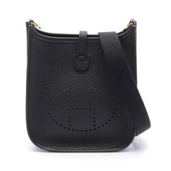 Hermes HERMES Evelyn TPM Shoulder Bag Taurillon Clemence Women's Black