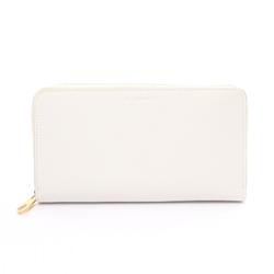 IL BISONTE Round Long Wallet Leather Men's Women's White