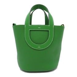 Hermes HERMES In the Loop 18 Handbag Bag Leather Taurillon Clemence Women's Green