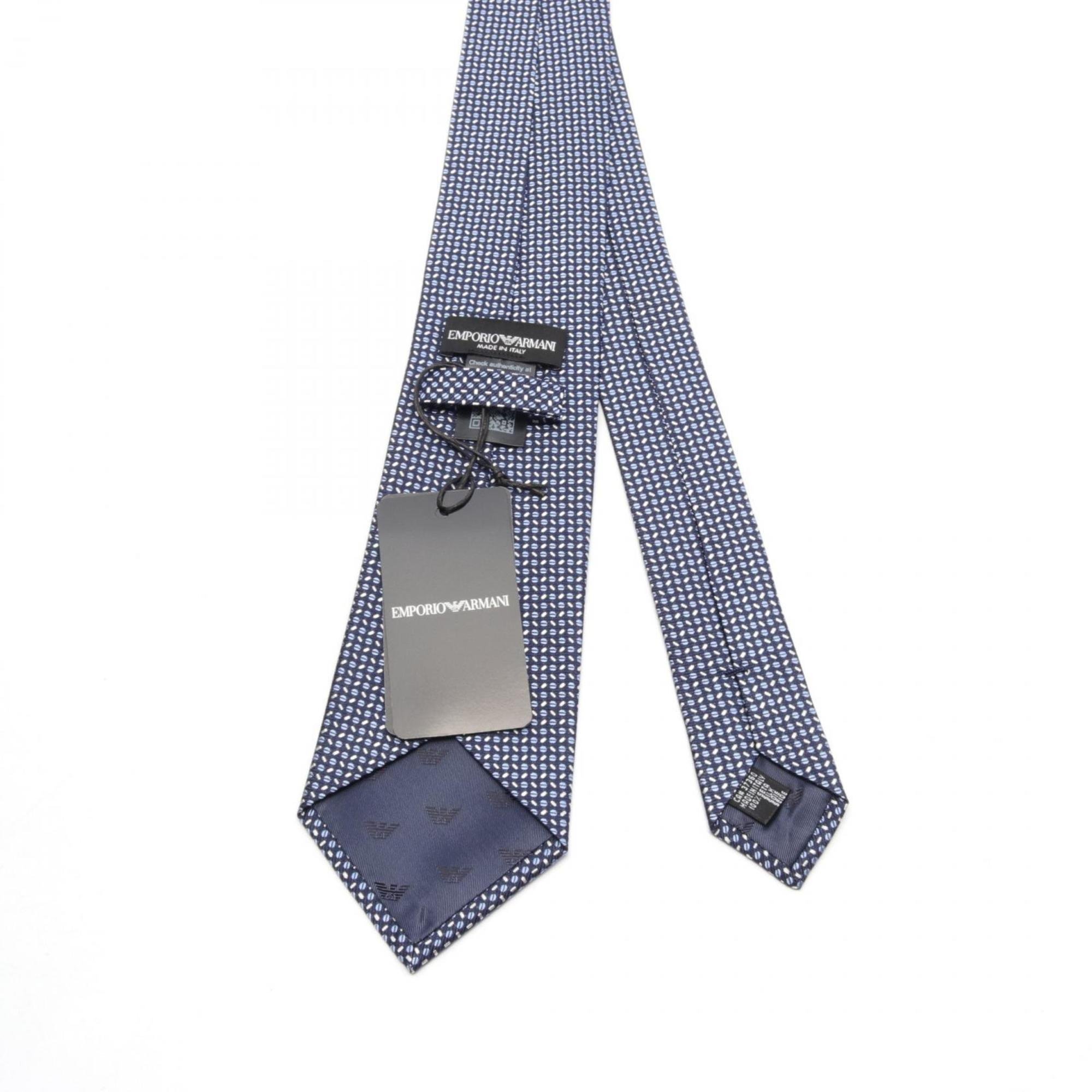 Emporio Armani Necktie Clothing Silk Men's Navy Blue