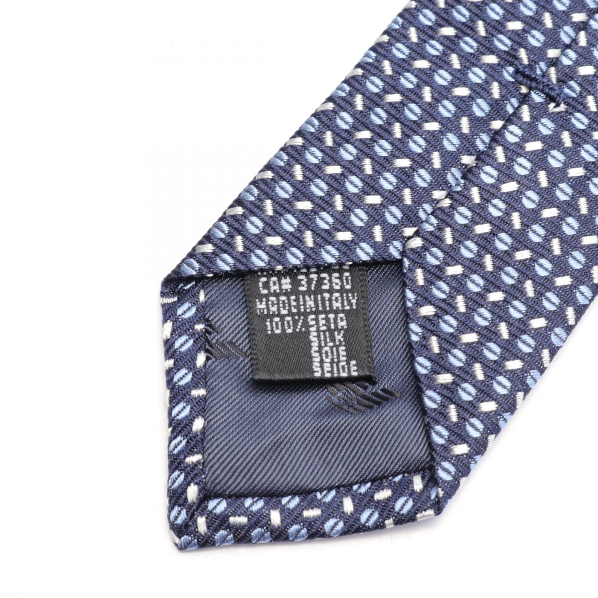 Emporio Armani Necktie Clothing Silk Men's Navy Blue