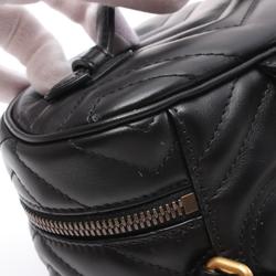 GUCCI GG Marmont Rucksack Backpack Bag Leather Women's Black 598594