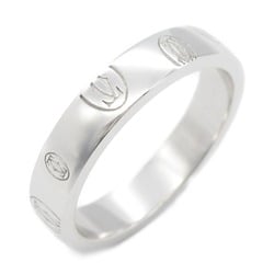 Cartier Happy Birthday Ring, K18WG (White Gold), Women's, Silver