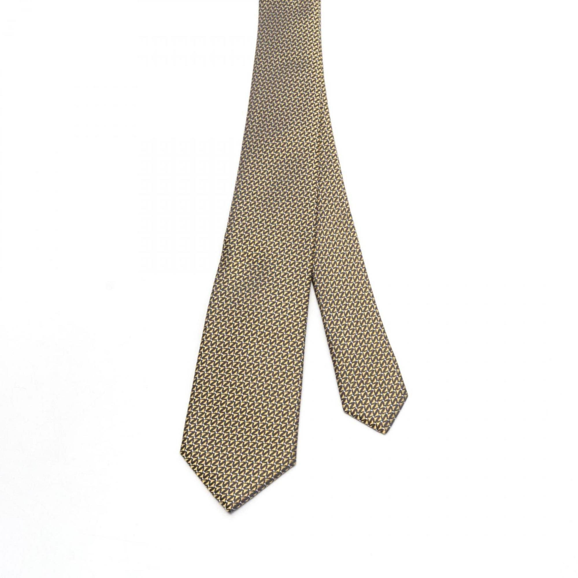 Emporio Armani Necktie Clothing Silk Men's Yellow Black