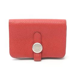 Hermes HERMES Dogon Business Card Holder/Card Case Togo Women's Bordeaux