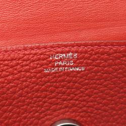 Hermes HERMES Dogon Business Card Holder/Card Case Togo Women's Bordeaux