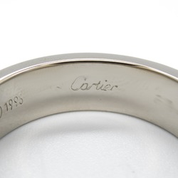 Cartier Love Ring, K18WG (White Gold), Men's, Women's, Silver