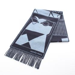 Hermes HERMES Camayeu scarf clothing cashmere men's navy blue