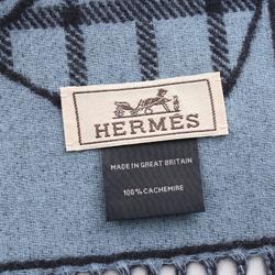 Hermes HERMES Camayeu scarf clothing cashmere men's navy blue