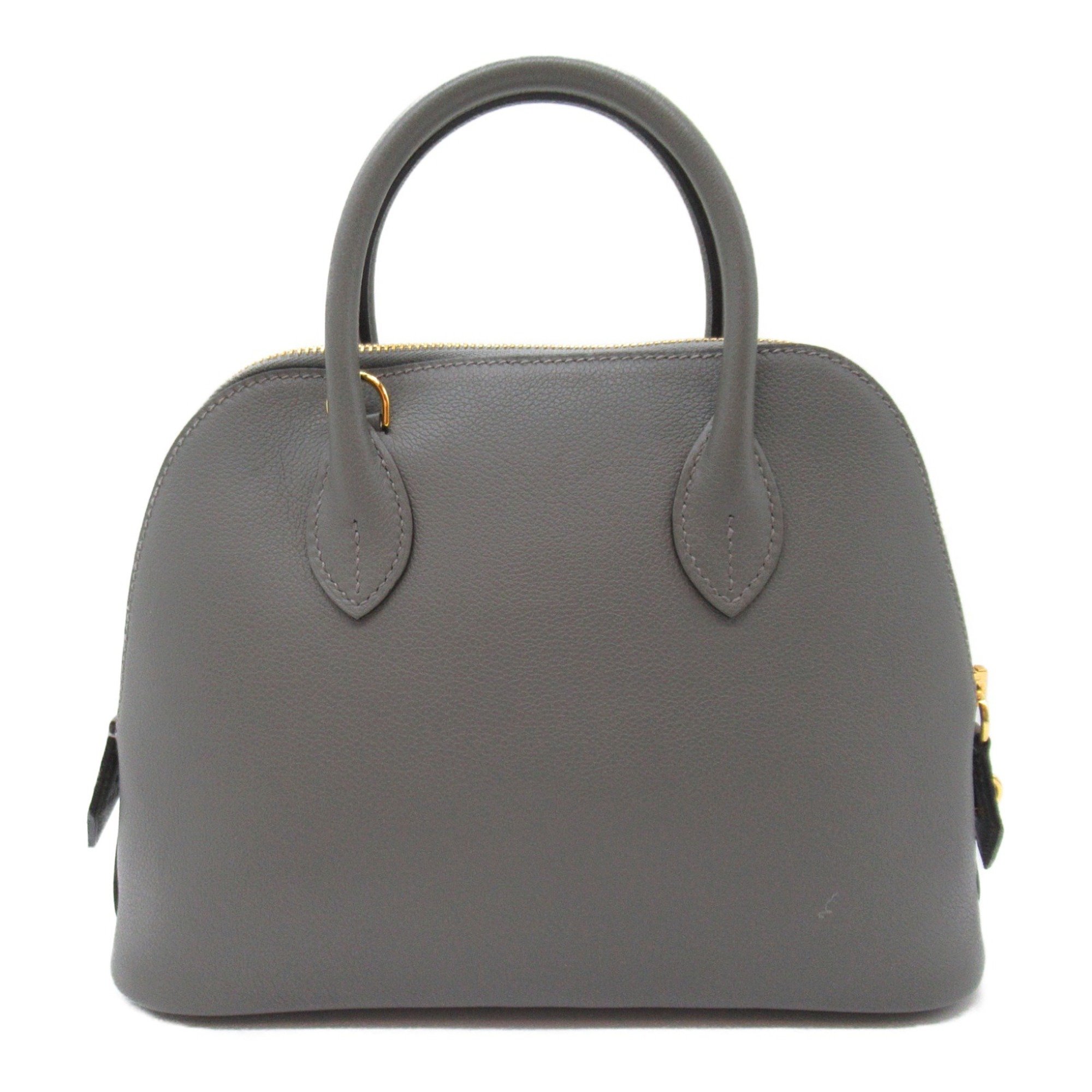 Hermes HERMES Bolide 1923 25 Handbag Bag Leather Evercolor Women's Grey