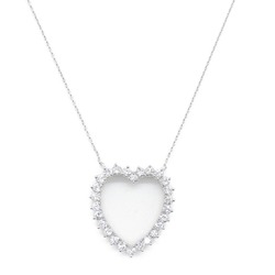 Van Cleef & Arpels Diamond Necklace PLAT Ladies Clear