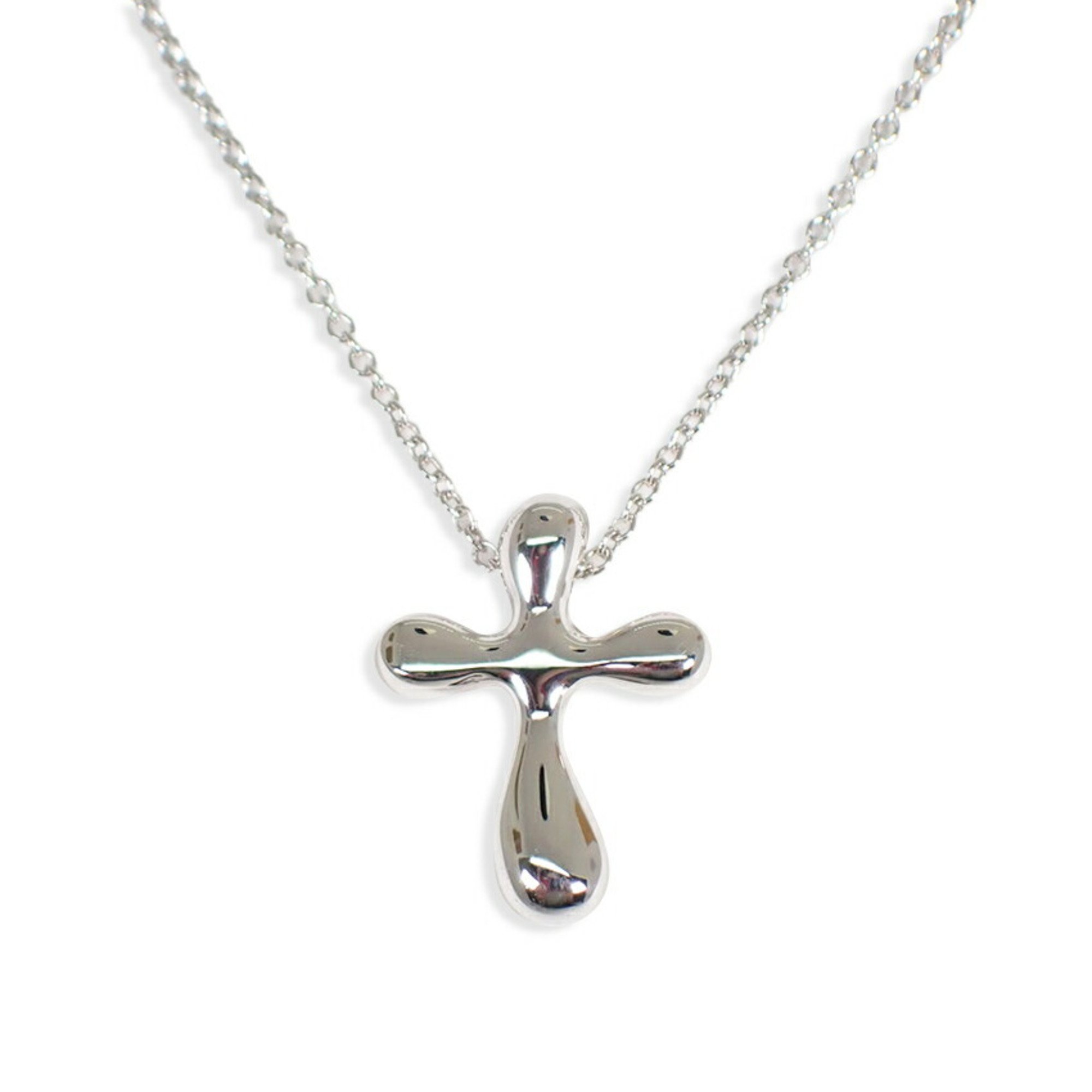 TIFFANY Tiffany 925 teardrop cross pendant necklace