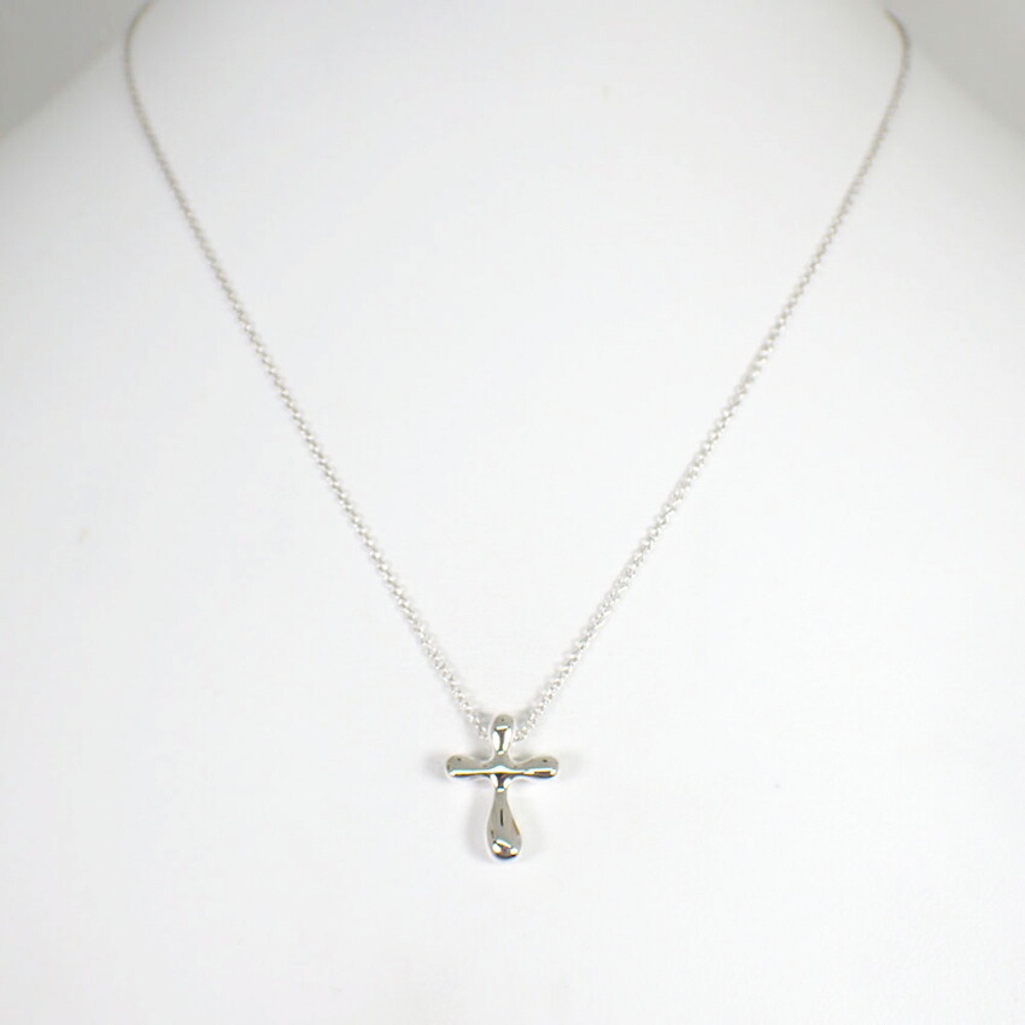 TIFFANY Tiffany 925 teardrop cross pendant necklace