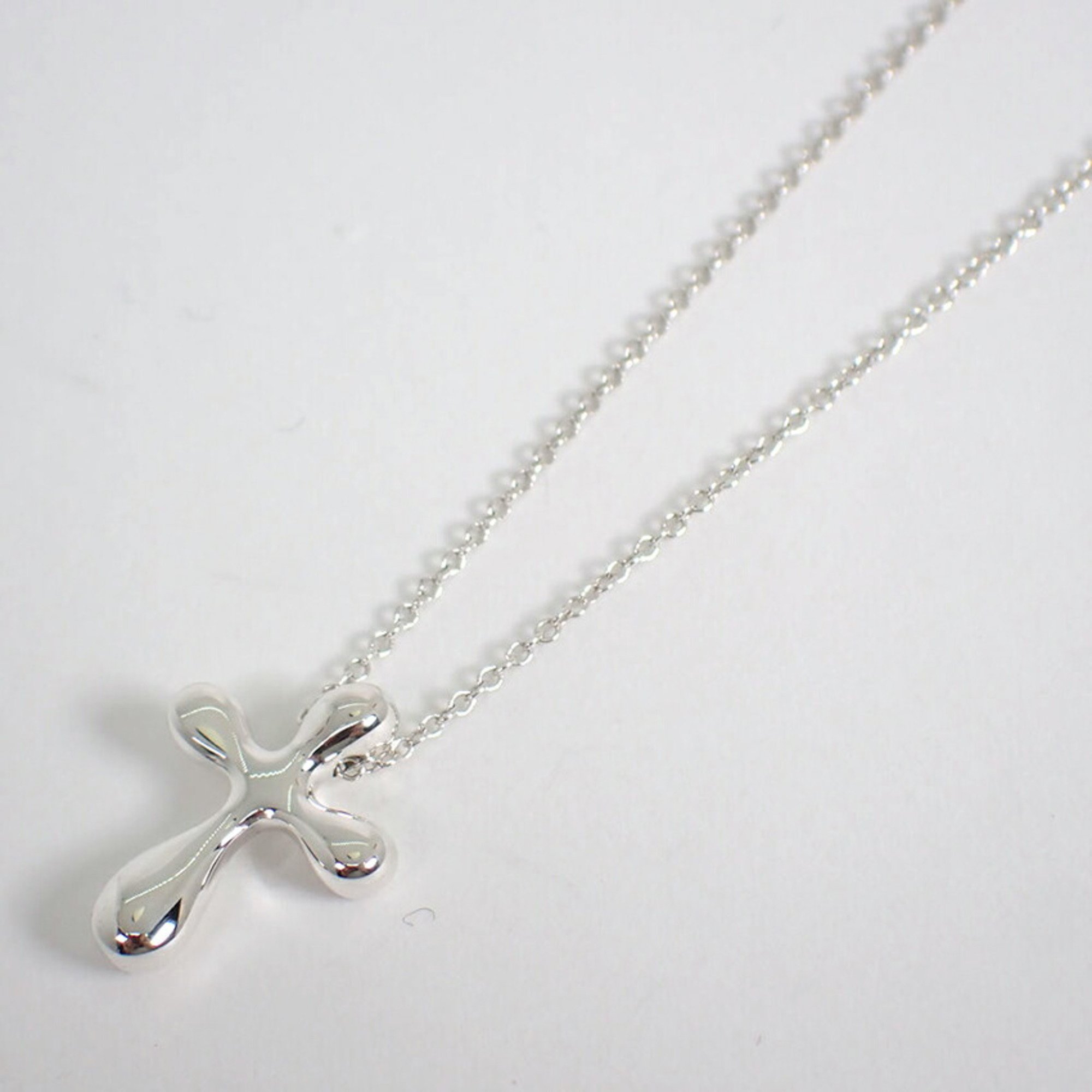 TIFFANY Tiffany 925 teardrop cross pendant necklace