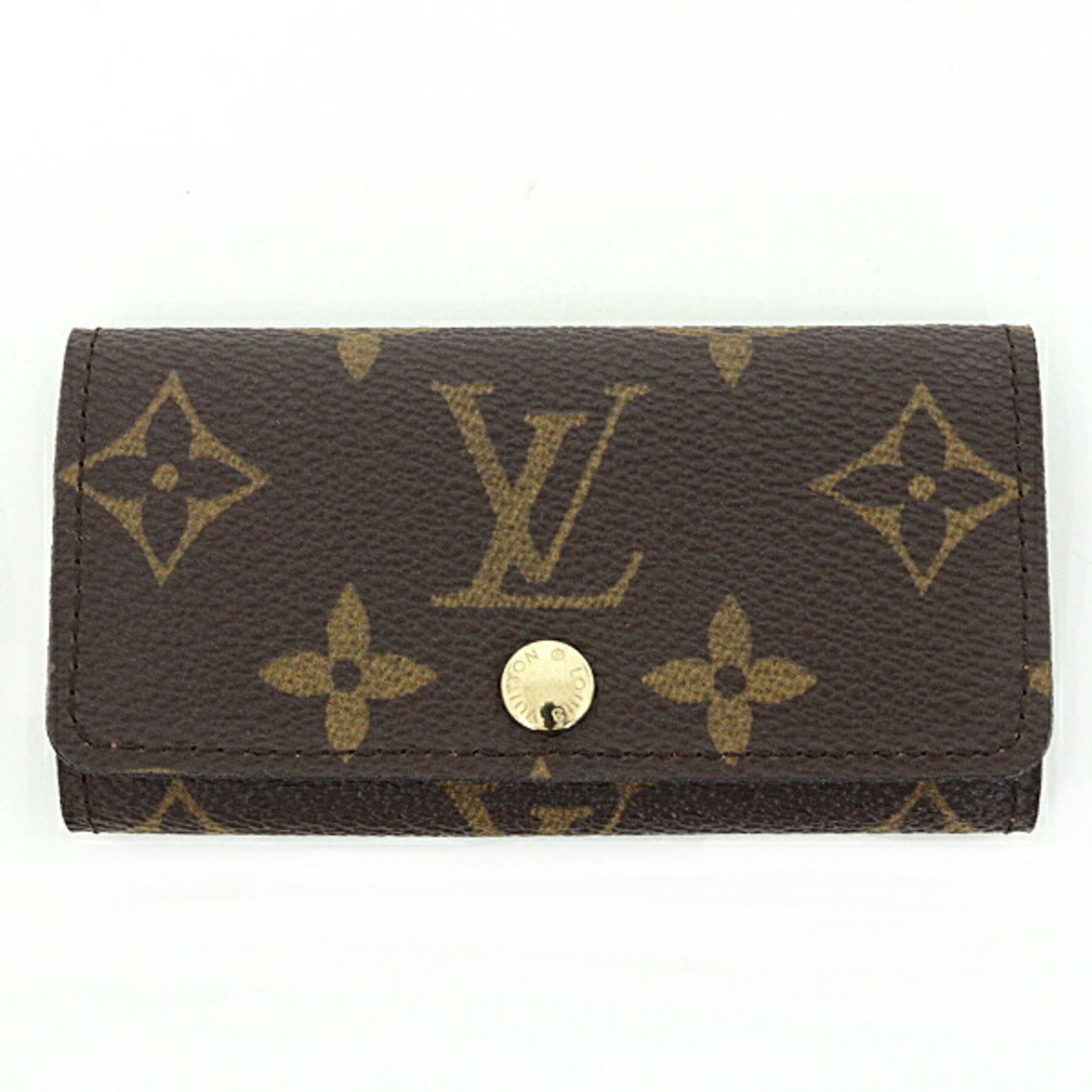 Louis Vuitton LOUIS VUITTON Key Case Monogram Multicle 4 4-Key M62631 Brown