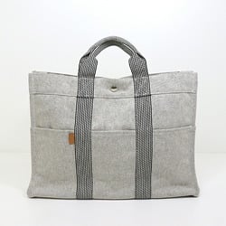 Hermes HERMES Foultou MM Tote Bag Grey