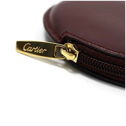 Cartier Must de coin case, purse, leather, Bordeaux, Cartier, men's, women's, unisex, wallet