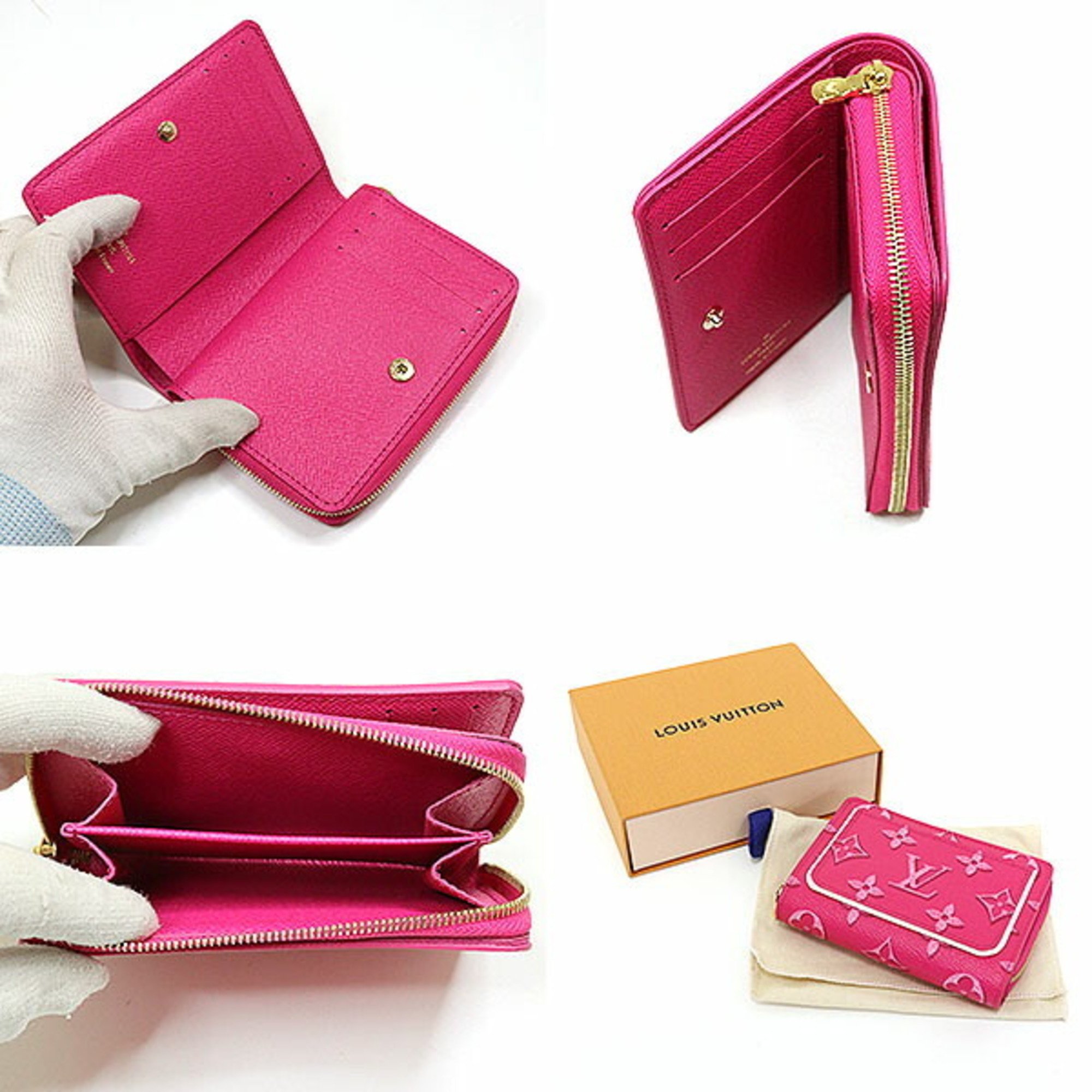 Louis Vuitton Portefeuille Lou Monogram Fall for You Fuchsia Bi-fold Wallet Pink M81472