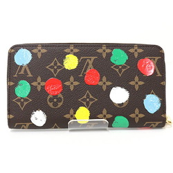 Louis Vuitton Yayoi Kusama LOUIS VUITTON LV x YK Zippy Wallet Round Long Dot M81864