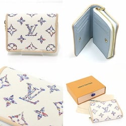 Louis Vuitton Portefeuille Lou Monogram Jacquard Multicolor White Bi-fold Wallet M83500 LV