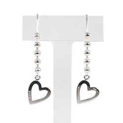 GUCCI 925 Heart Ball Chain Earrings