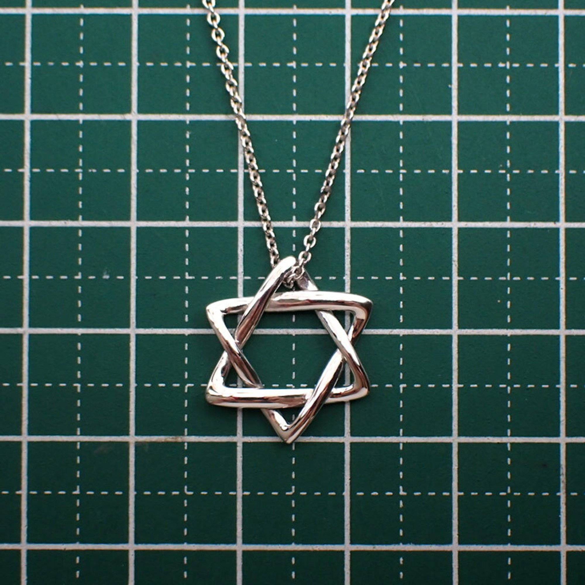 TIFFANY Tiffany 925 Star of David Pendant Necklace