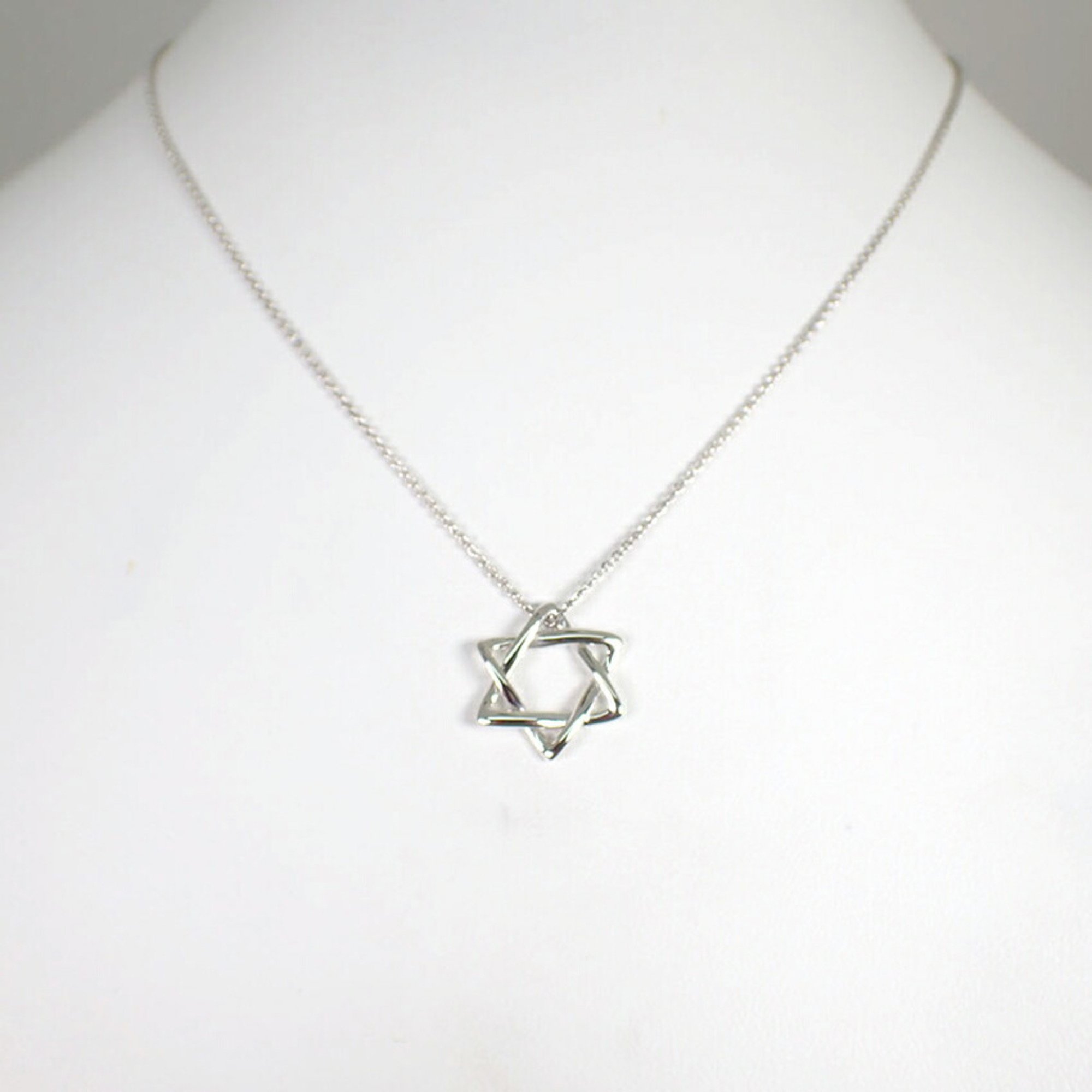 TIFFANY Tiffany 925 Star of David Pendant Necklace